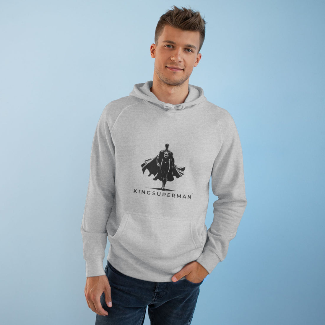 Cozy Superhero Sweatshirt-Athletic heather