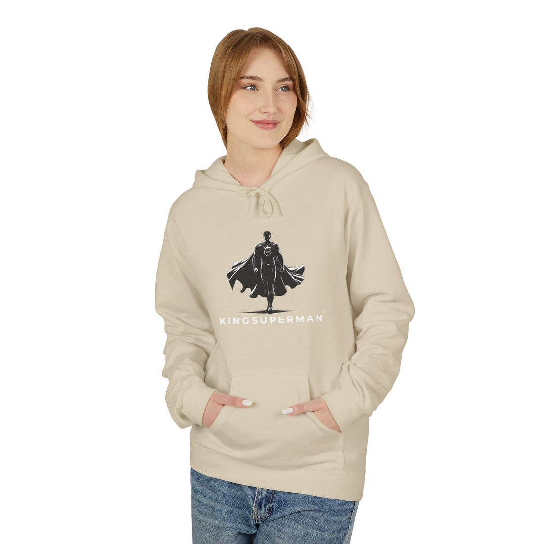 Heroic Midweight Fleece Hoodie – Cozy Superhero Gift